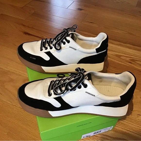 Sam Edelman Black and Cream Sneakers - Picture 5 of 5